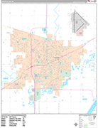 Grand Island  Wall Map Premium Style